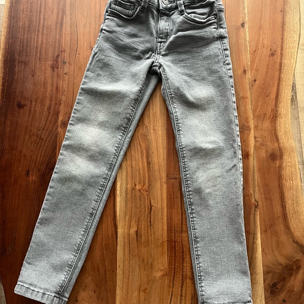 Mango Kids Gray Denim Pants